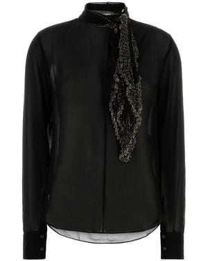 Isabel Marant Crepe Elaura Blouse - Black