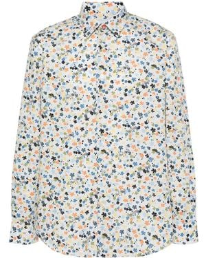 Paul Smith Printed Regular Fit Shirt - Grey