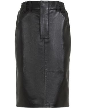 Saint Laurent Midi Skirt - Black