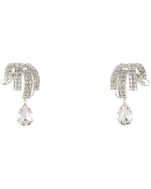 Magda Butrym Earrings 05 Rhodium Finish - White