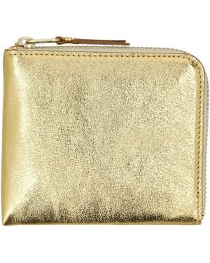 Comme des Garçons Classic Small Zip Wallet - Metallic