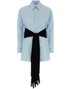 MM6 by Maison Margiela Poplin Shirt - Blue