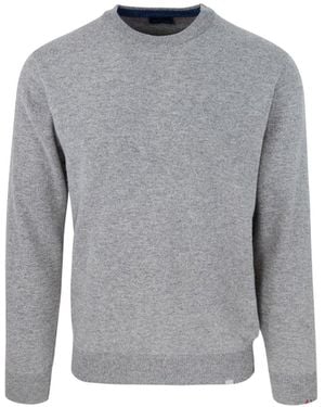 Paul & Shark Maglia Girocollo Sharrk Label Grigia - Grey