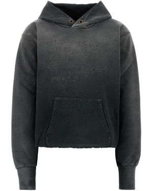 Maison Margiela Charcoal Cotton Sweatshirt - Black