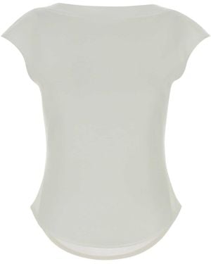 Alaïa Cotton Blend Top - Grey