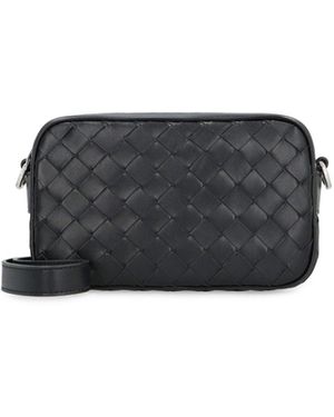 Bottega Veneta Lederen Mini -cameratas - Zwart