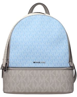 Michael Kors Rhea Fabric Backpacks And Crossbody Bags/Soft Sky - Blue