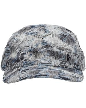 DIESEL Distressed Baseball Hat - Grey