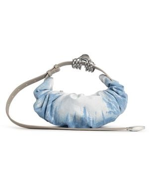 DIESEL 'Hobo Grab-D' Satin Denim Bag - Blue