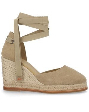 Castañer Castañer Bovine Leather Flat - Metallic
