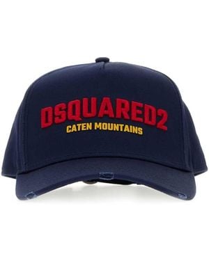 DSquared² Gabardine Baseball Cap - Blue