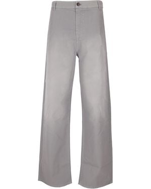 Miu Miu Pantaloni Twill Alt - Grau