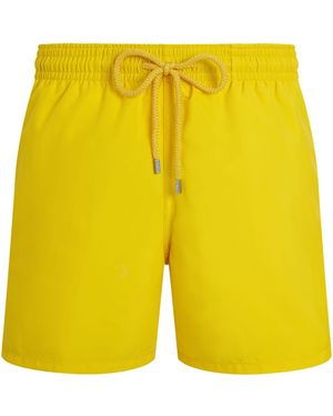 Vilebrequin Moorea Solid Colored Beach Shorts - Yellow