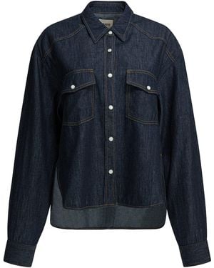 KHAITE Cotton Jacket - Blue