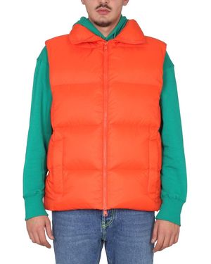MSGM Vests With Logo - Orange