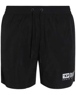 DIESEL X Division Drawstring Swimsuit - Black