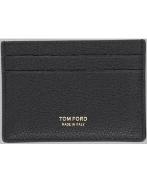 Tom Ford Card Holder Classico Leather Wallets & Purses - Black