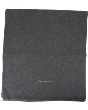 Jacquemus L'Echarpe Tailleur Wool Grey - Noir