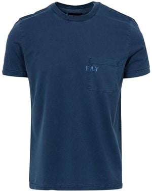 Fay T -Shirts und Polos Blau