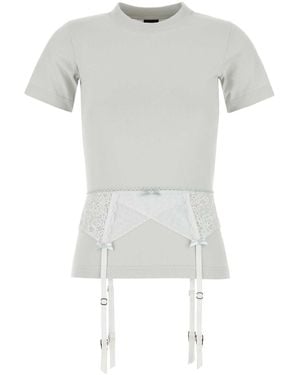 Balenciaga Chalk Stretch Cotton T-Shirt - White