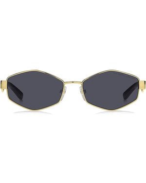 Marc Jacobs Sonnenbrille Marc 496/S J5 G Gold/Dunkelgrau Damen - Blau