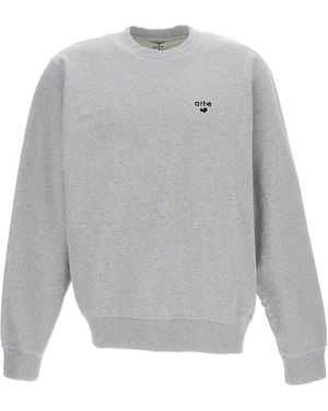 Arte' Heart Logo Crewneck - Black