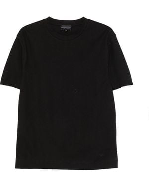 Emporio Armani Cotton T Shirt - Black