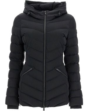 Moose Knuckles 'Rockcliff' Midi Kapuzenpufferjacke - Schwarz