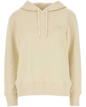 Autry Cream Cotton Main Wom Sweatshirt - Natural