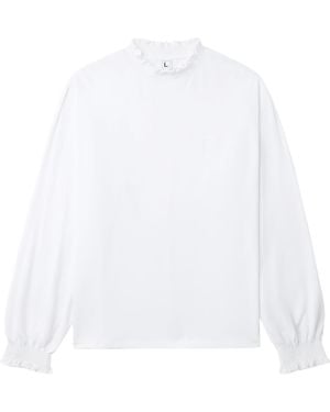 Random Identities Identités aléatoires ls t shirt avec logo de soutien-gorge - Blanc