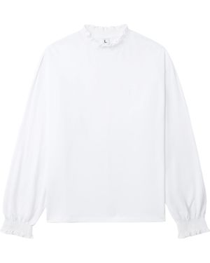 Random Identities Ls T Shirt With Bra Logo - White