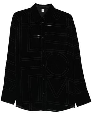 TOTEME Regular Shirt - Black