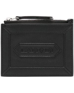 Lanvin Logo-Patch Wallet - Black