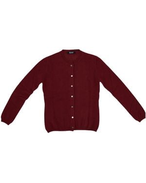 LA ROSE Cashmere Cardigan - Red