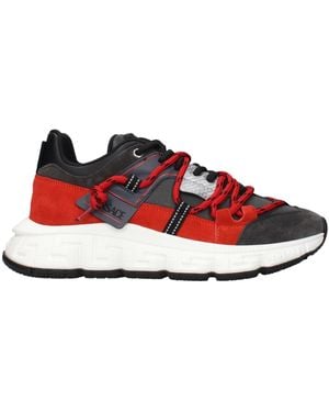Versace Sneakers/Coral Suede - Red