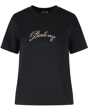 Burberry Cotton T-Shirt - Black