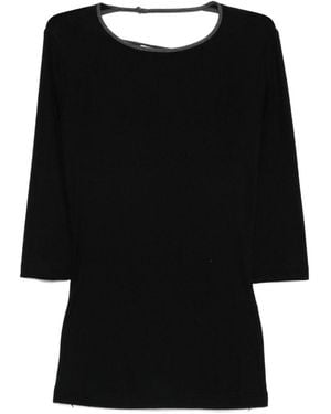 IRO Gerippter Pullover von Thanya - Schwarz
