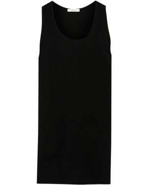 Lemaire Cotton Tank Top - Black