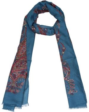 Etro Scarf Modal Sky - Blue