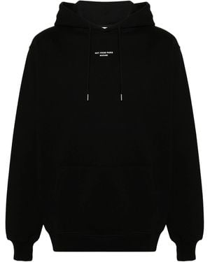 Drole de Monsieur Classic Slogan Hoodie - Black