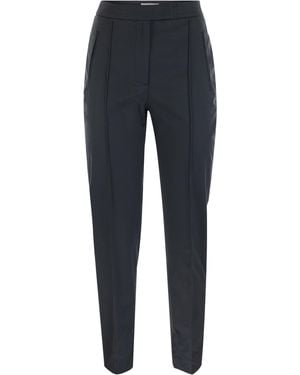 PT Torino Frida Cotton And Silk Trousers With Pleat - Blue
