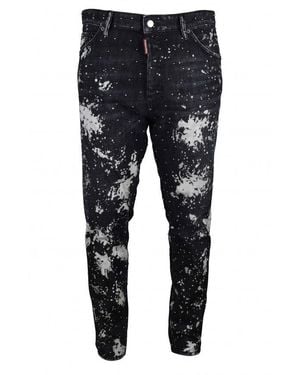 DSquared² Jean Relax Long Crotch - Schwarz