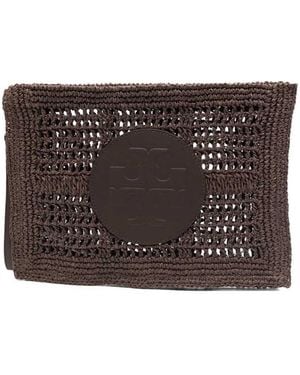Tory Burch Bolso de mano Ella con logo de - Marrón