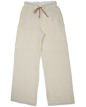 120% Lino Mini Pants For Ss26 - White