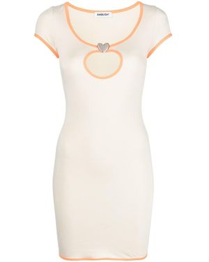Ambush Cut-Out Mini Dress - Natural