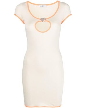 Ambush Cut-Out Mini Dress - Natural