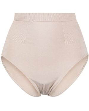 Prism High Waisted Ribbed Briefs - Natural