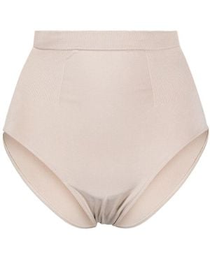 Prism High Waisted Ribbed Briefs - Natural