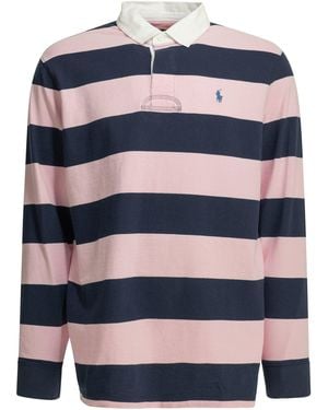 Polo Ralph Lauren "Rugby" Polo Shirt With Buttons - Blue