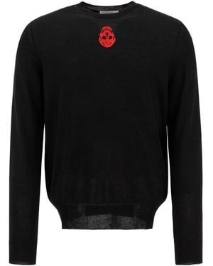 McQueen "Inverted Skull" Sweatshirt - Black